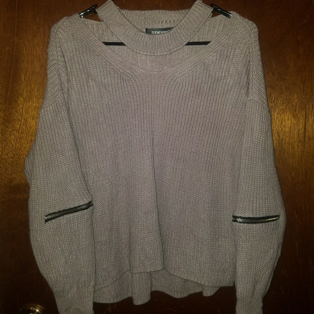 Chunky dusty rose sweater